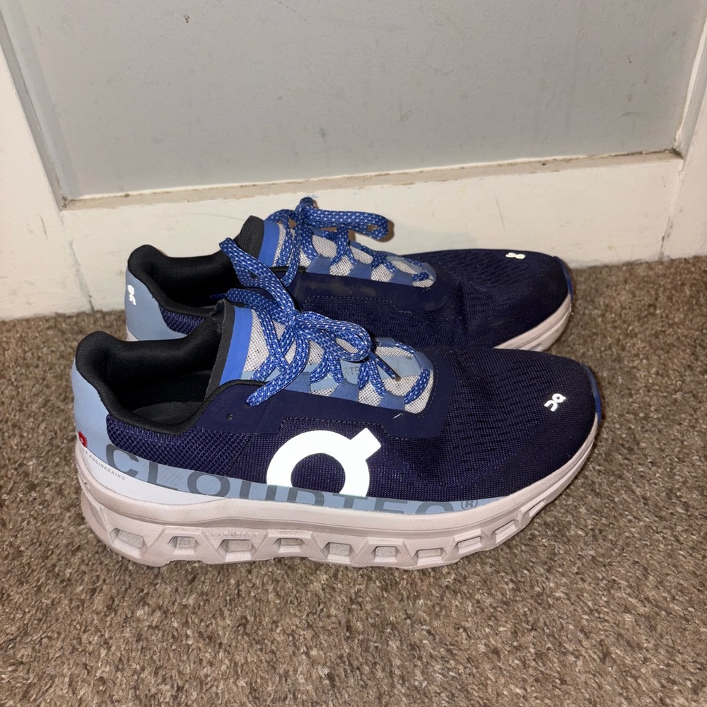 On Women’s Sneakers in Navy and Light Blue